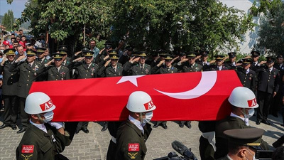 Fırat Kalkanı Harekat bölgesinde şehit